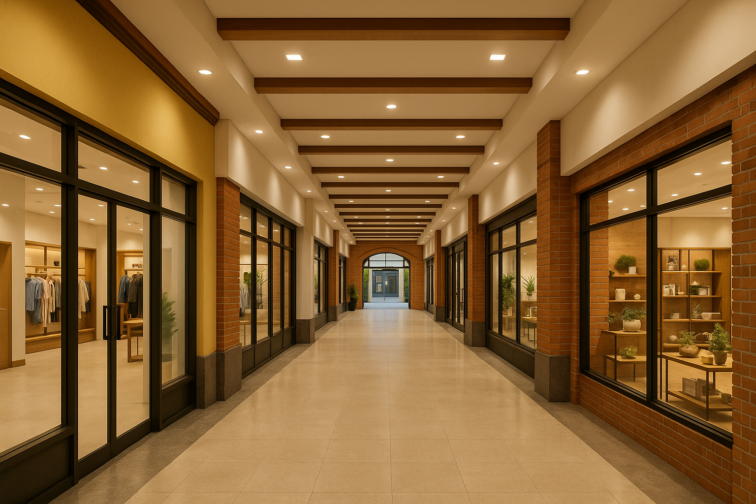 pasillo comercial